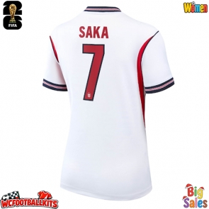 England Bukayo Saka #7 Replica Home Stadium Shirt for Women World Cup 2026 Short Sleeve
